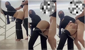 Hijabers Binal Ngentot Ditangga Apartemen